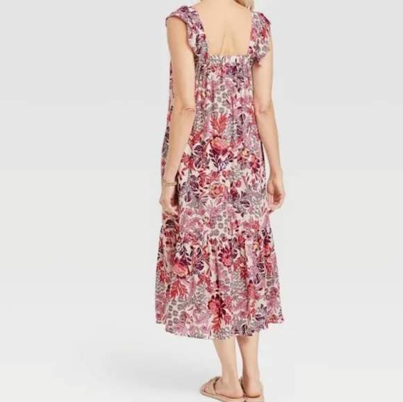 Knox Rose Flutter Short Sleeve A-Line Dress Size M - Picture 2 of 10